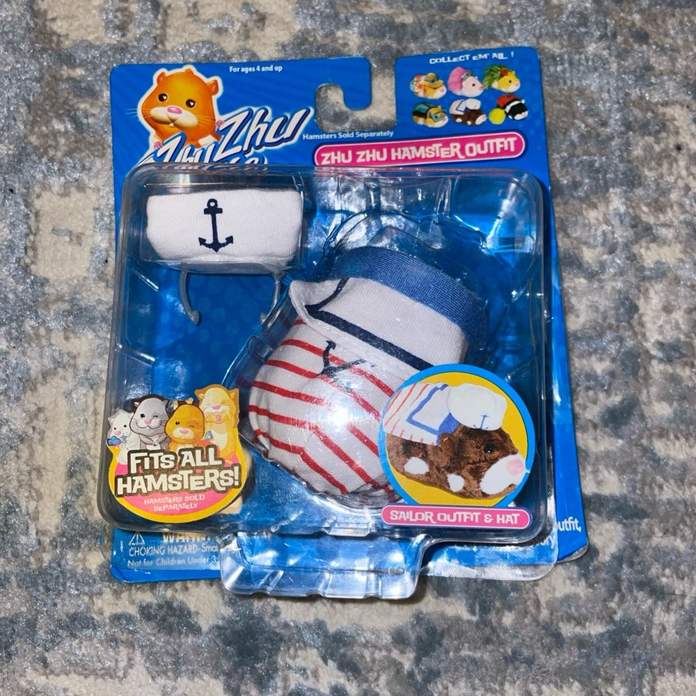 Sailor Outfit for Hamsters - Red, White, Blue